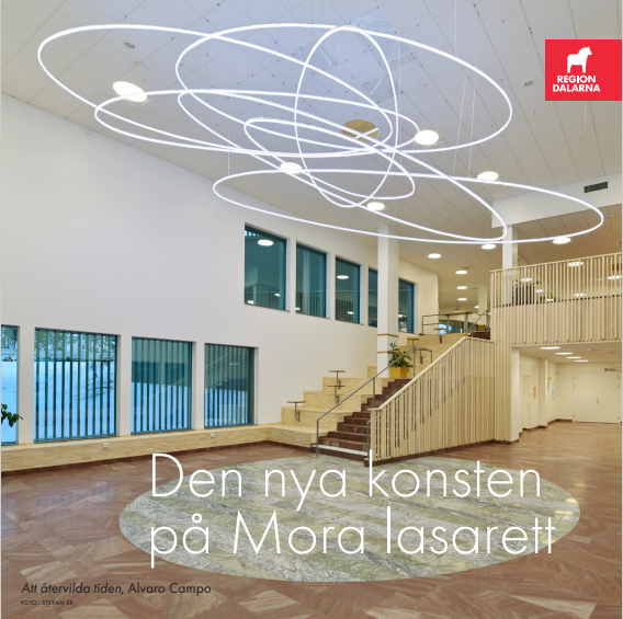 Framsida av trycksaken Den nya konsten p&aring; Mora lasarett.